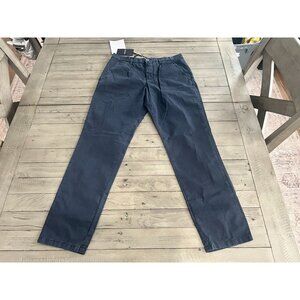 NWT BASICON Yoox Navy Blue Cotton Slim Chino Trouser Pants Size 44 / XS